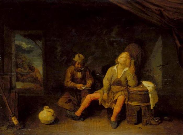 Joos van Craesbeeck Smokers Norge oil painting art